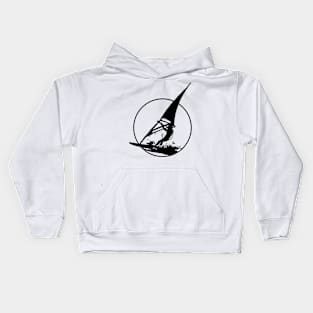 Wind Surfing Kids Hoodie